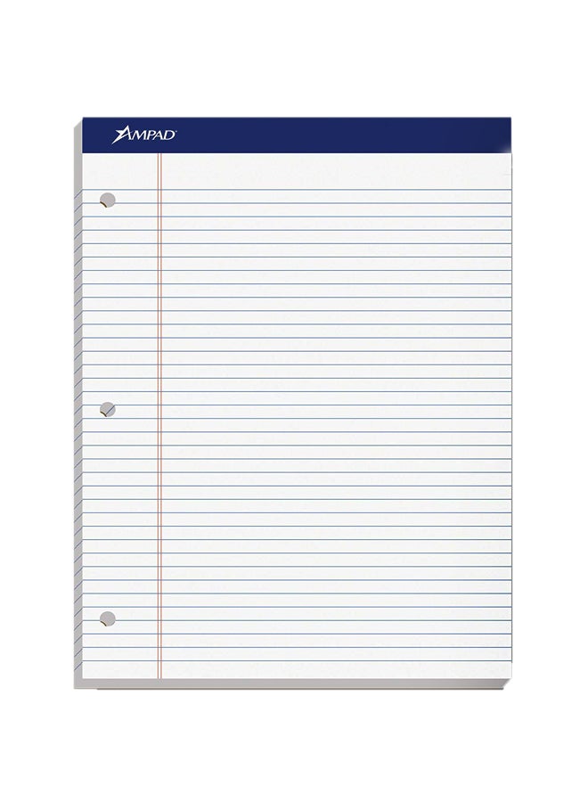 Ampad 100-Sheets College Rule Note Pad White - Image 1