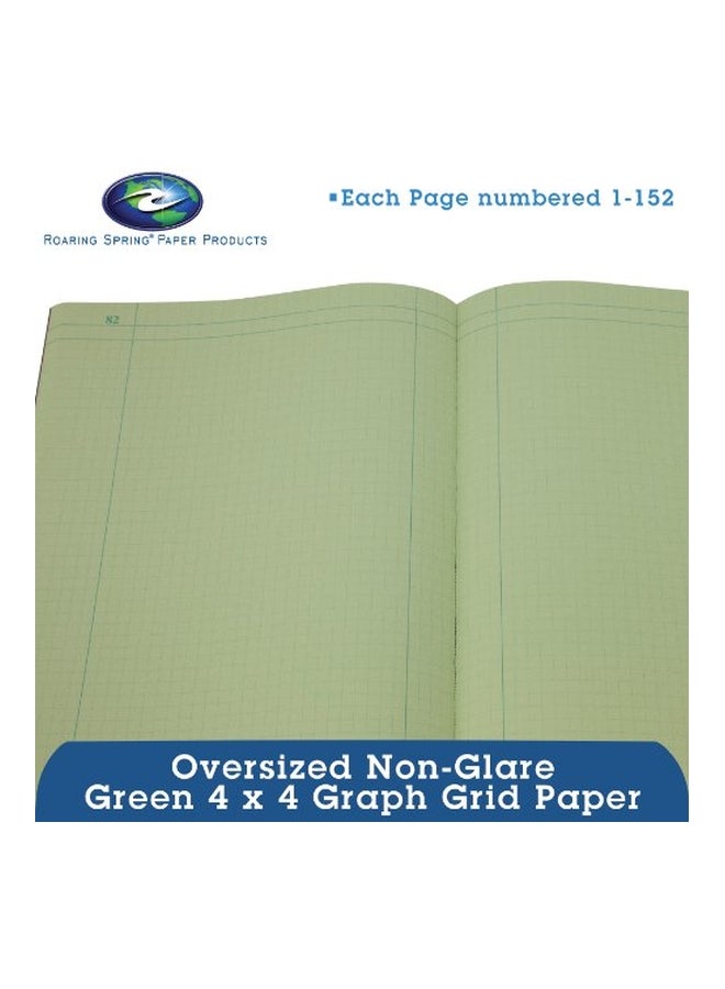 رورينج سبرينج دفتر لتدوين الأبحاث بحجم كبير للغاية مكون من 76 صفحة أحمر وأسود - Image 2