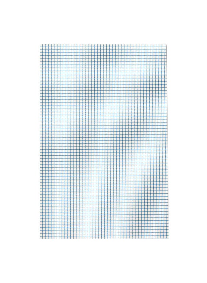 Ampad 50-Sheet Quadrille Double Sided Pad White/Blue - Image 1
