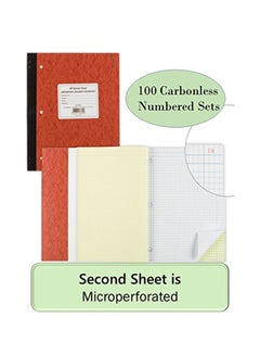 National 100-Piece Laboratory Notebook Set Red/Black  - Image 4