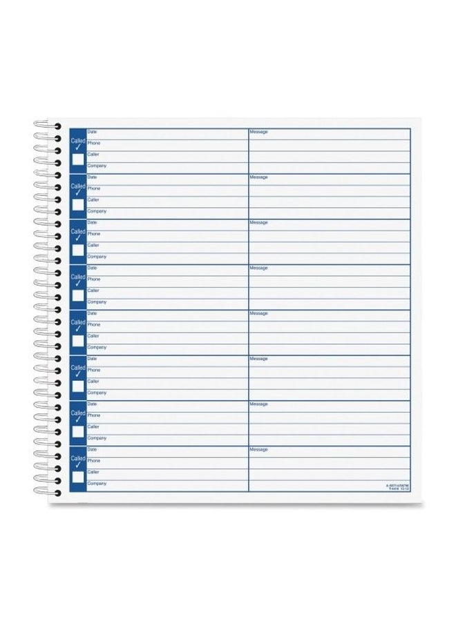 ADAMS Pack Of 2 Adams Voice Mail Log White/Blue  - Image 2