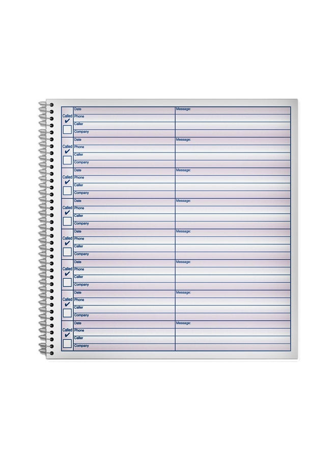 ADAMS Pack Of 2 Adams Voice Mail Log White/Blue  - Image 1