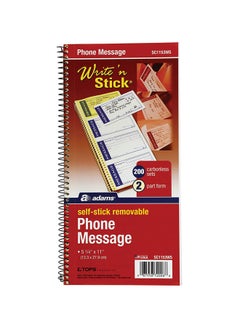 Set Of 200 Important Message Pad White/Blue