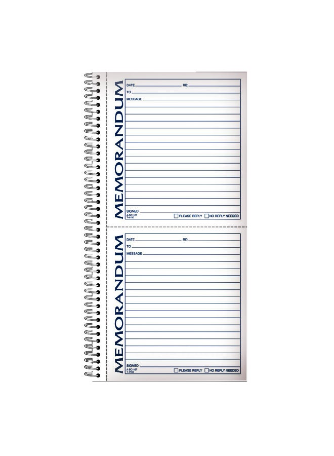 TOPS Memorandum Forms Book White/Blue  - Image 1