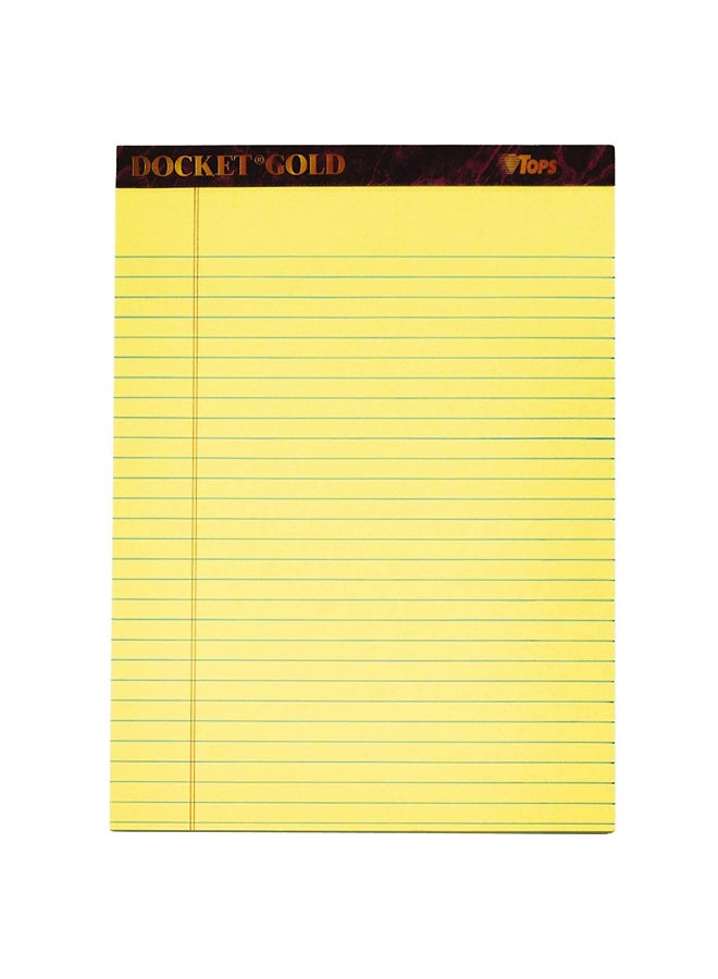 توبس مجموعة دفاتر للكتابة من دوكيت جولد مكونة من 6 قطع أصفر - Image 1
