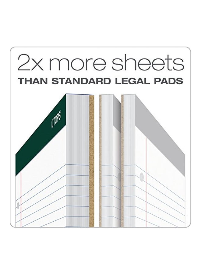 TOPS Pack Of 6 Double Docket Ruled Pad White  - Image 2