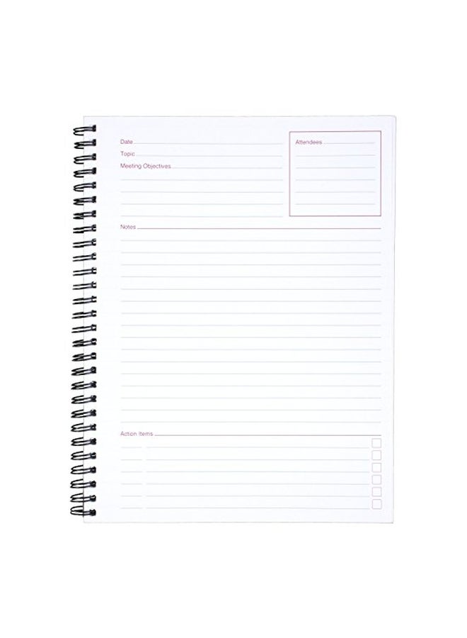 Cambridge - Spiralbound Meeting Notebook Black - Image 1