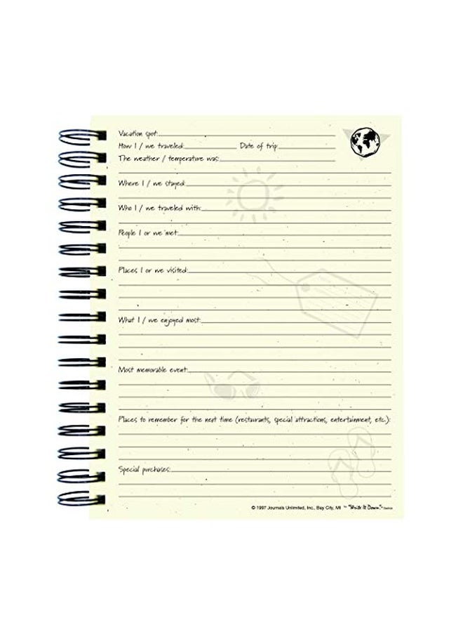 Journals Unlimited - Vacation: The Traveler's Journal Book Brown - Image 1