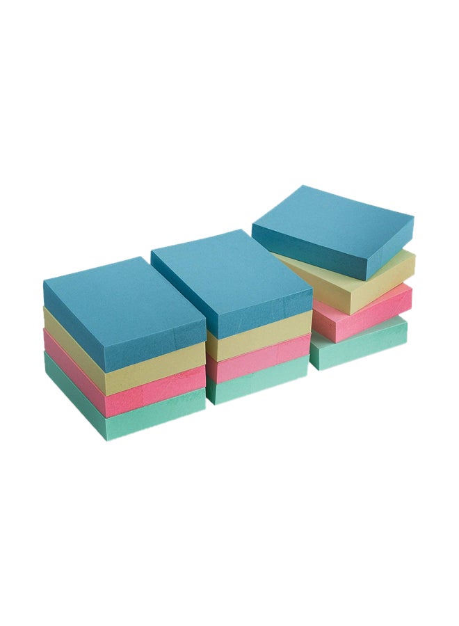 Pack Of 12 Premium Adhesive Notes Multicolour