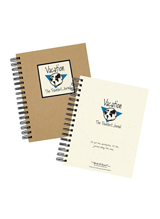 Journals Unlimited - Vacation: The Traveler's Journal Book Brown - Image 1