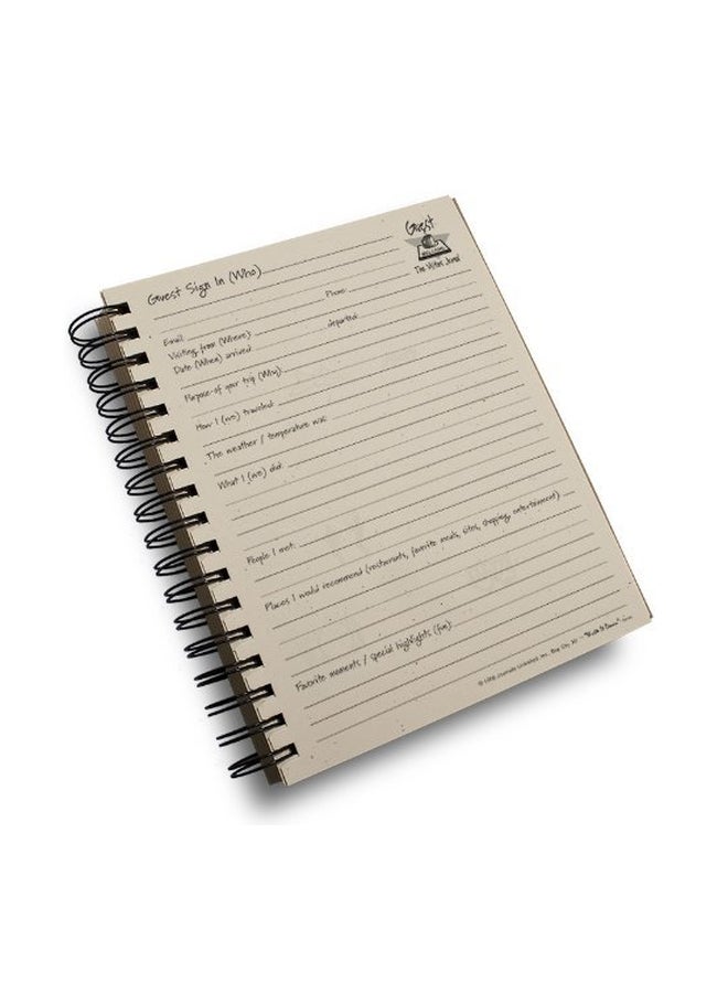 Write It Down Enjoy Your Stay Guest Journal Cranberry - Image 2