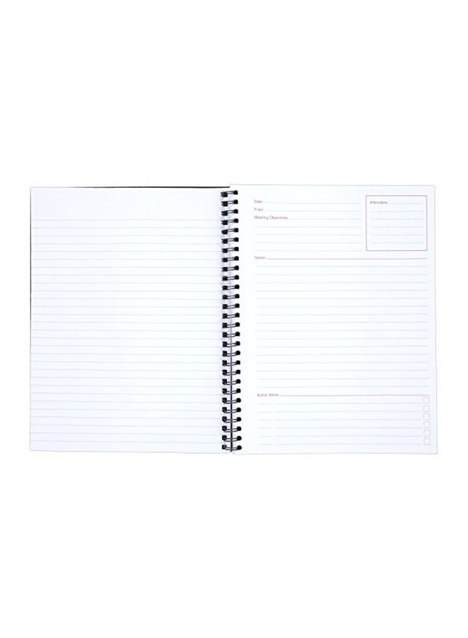 Cambridge - Spiralbound Meeting Notebook Black - Image 1