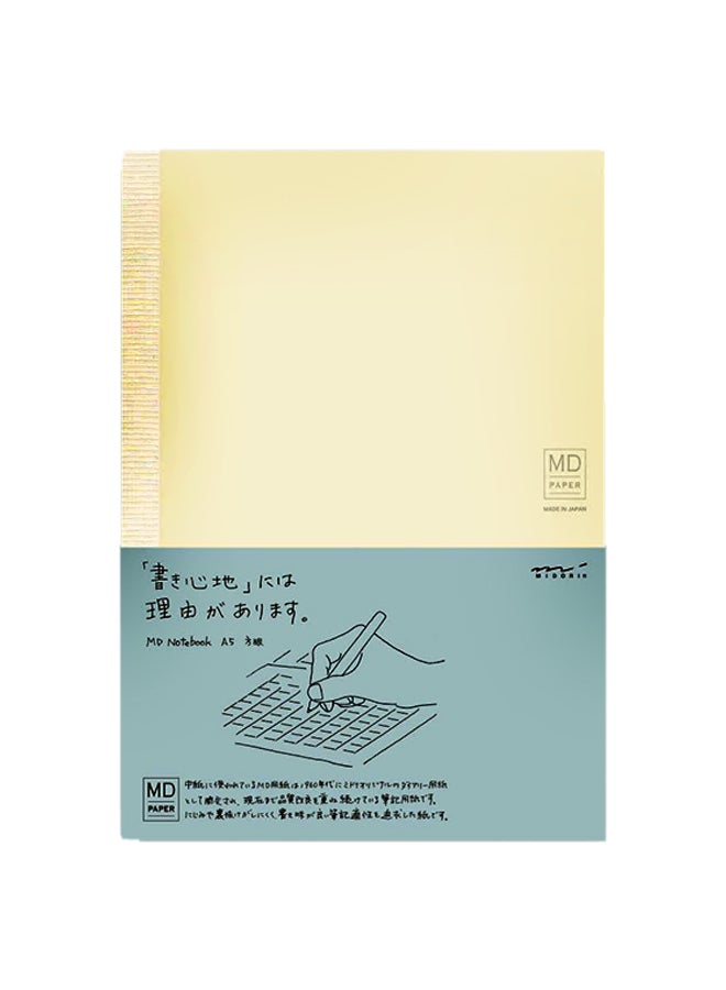 Midori Way A5 Grid Notebook White/Grey - Image 1