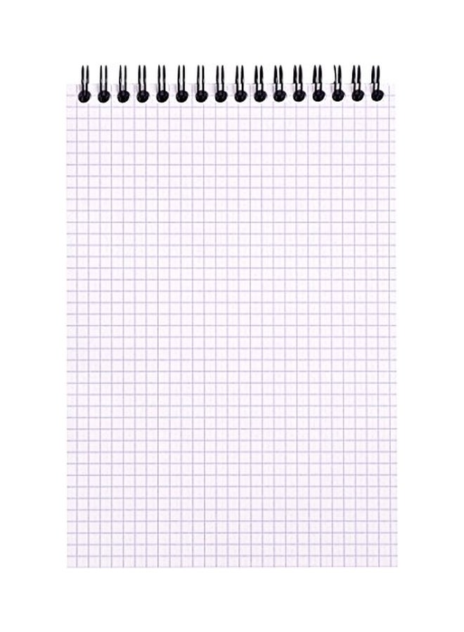 Rhodia - Head Stapled Wirebound Squared Notepad Black/Orange - Image 1