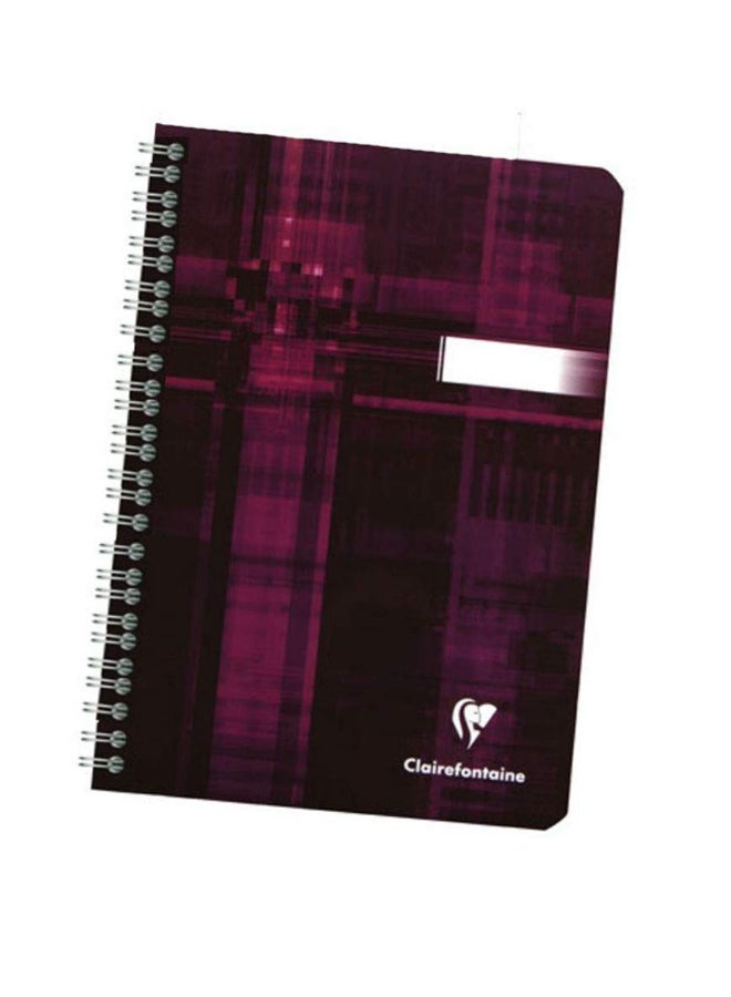 Clairefontaine Classic Wirebound Notebook Purple/Black 
