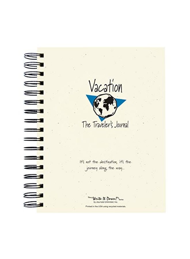 Journals Unlimited - Vacation: The Traveler's Journal Book Brown - Image 1