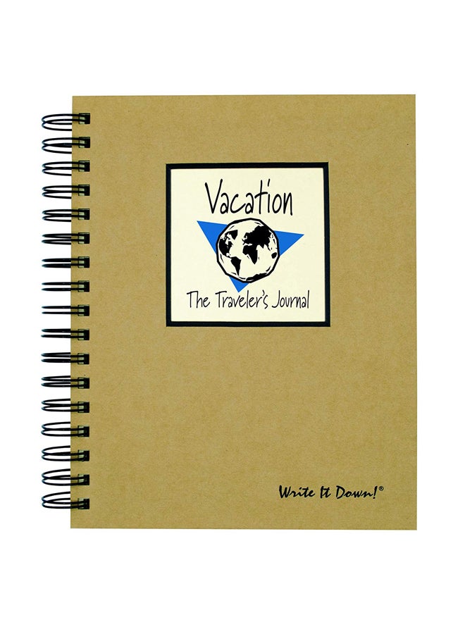 Journals Unlimited - Vacation: The Traveler's Journal Book Brown - Image 1