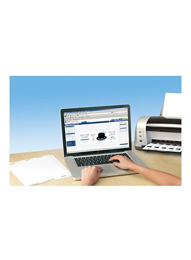 افيري 500-Piece Printable Tickets With Tear-Away Stubs Matte White - Image 2