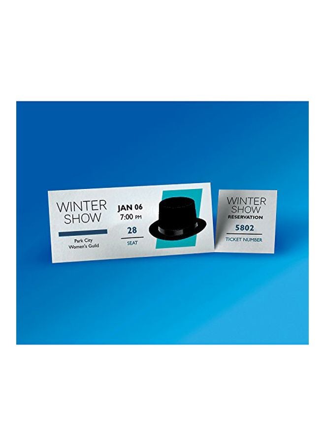 افيري 500-Piece Printable Tickets With Tear-Away Stubs Matte White - Image 4