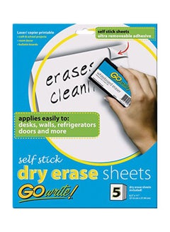 GoWrite! Self Stick Dry-Erase Sheets 