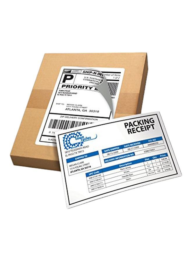 AVERY 25-Piece Shipping Label Set White - Image 1