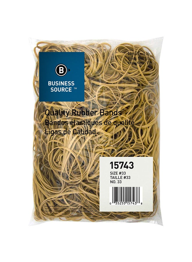 Business Source Rubber Band Set Yellow - Image 1