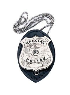 ROTHCO Clip On Badge Holder Black/Silver  - Image 1