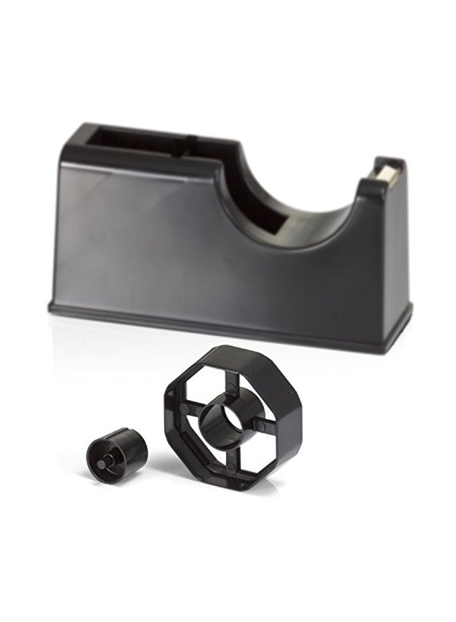 أوفيس ميت موزع شريط لاصق متين للغاية 2 في 1 أسود - Image 3