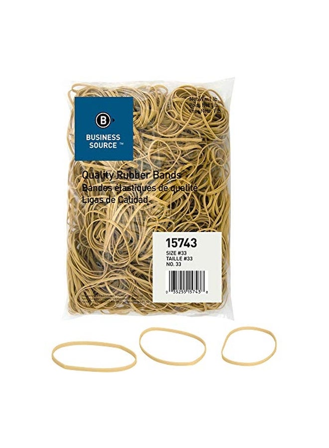 Business Source Rubber Band Set Yellow - Image 3