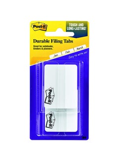Post It 25-Piece Filling Tab With Dispenser White  - Image 1
