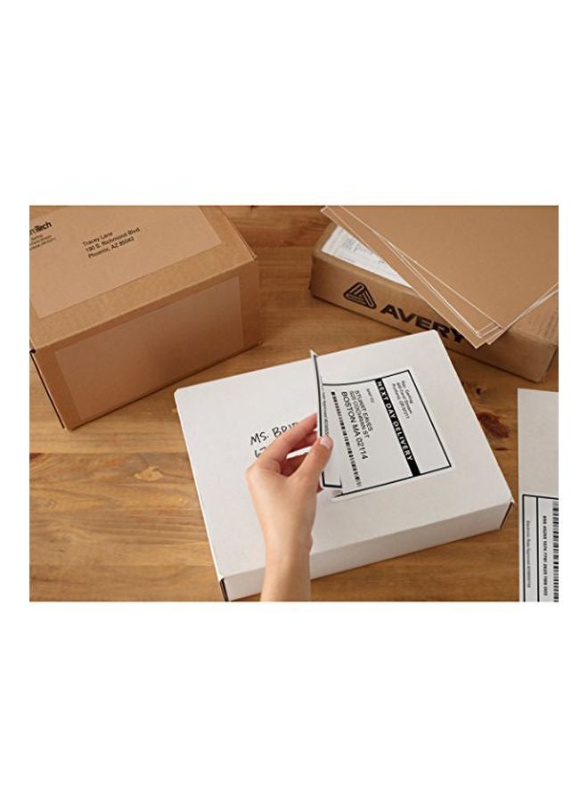AVERY 25-Piece Shipping Label Set White - Image 3