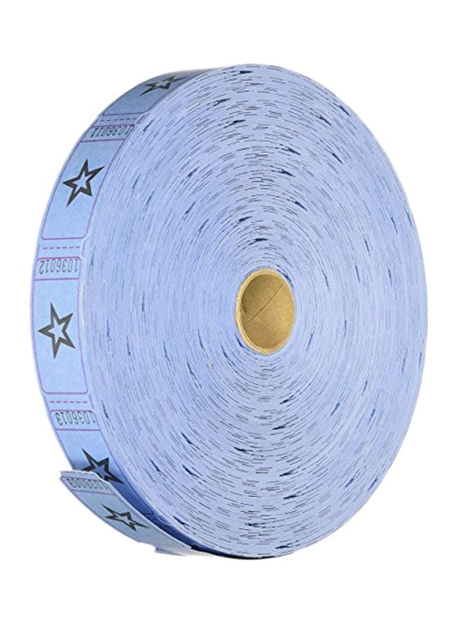 فن إكسبريس لفافة بطاقات تذاكر واحدة مكونة من 2000 قطعة أزرق