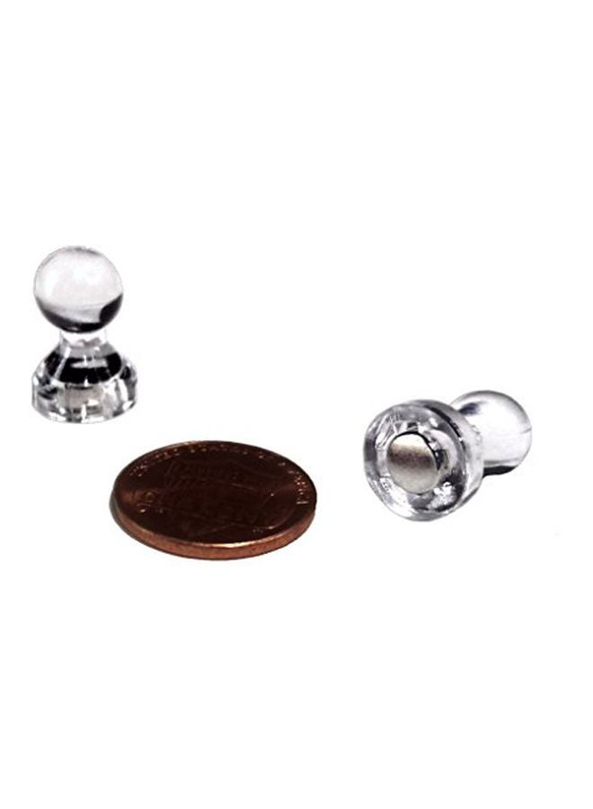 MapMagnets 48-Piece Magnetic Push Pin Set Clear - Image 2