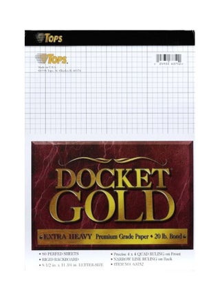 80-Piece Docket Gold Project Planner Set White - v1552923555/N22188666A_1