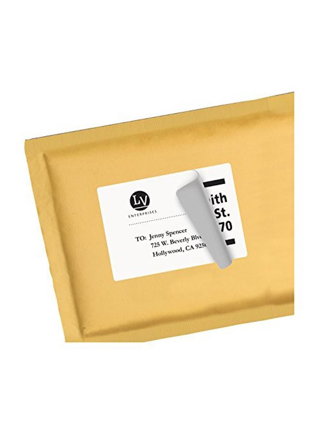 افيري طقم ملصقات تسمية لعناوين الشحن من 460 قطعة أبيض - Image 3