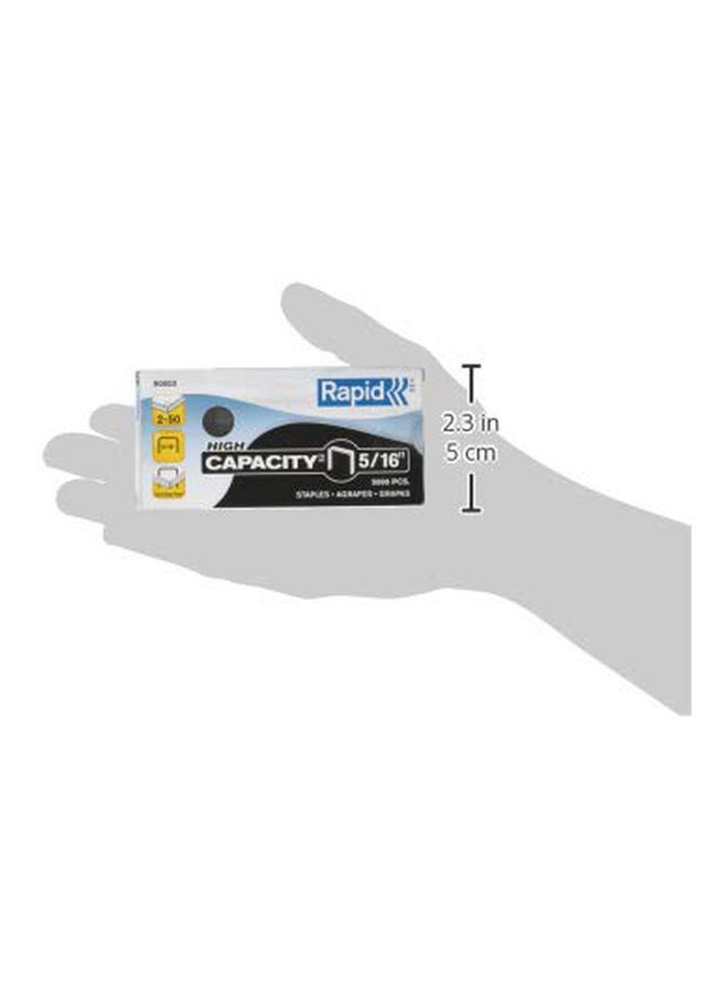 Rapid 5000-Piece High Capacity Staples Set Silver - Image 3