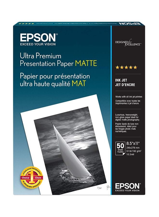 EPSON 50-Piece Ultra Premium Presentation Paper Set