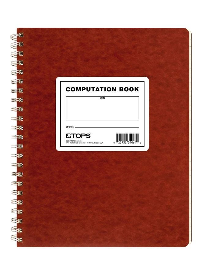 Quadrille Ruled Computation Book Buff - v1552923570/N22188710A_1