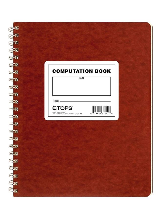 TOPS Quadrille Ruled Computation Book Buff - Image 1