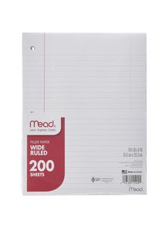 Mead 1000-Piece Wide Ruled Filler Paper Set 