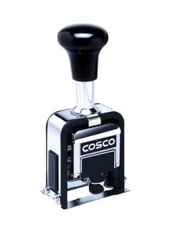 6-Digits Automatic Numbering Machine Stamp Black/Silver