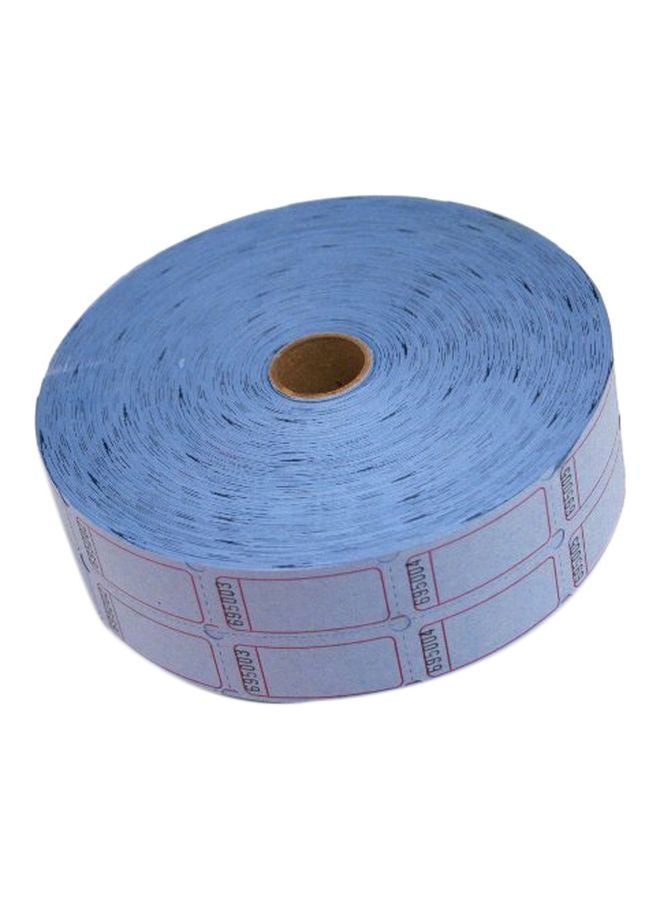 فن إكسبريس طقم لفات  تذاكر سحب فارغة مزدوجة مكون من 2000 قطعة أزرق - Image 1