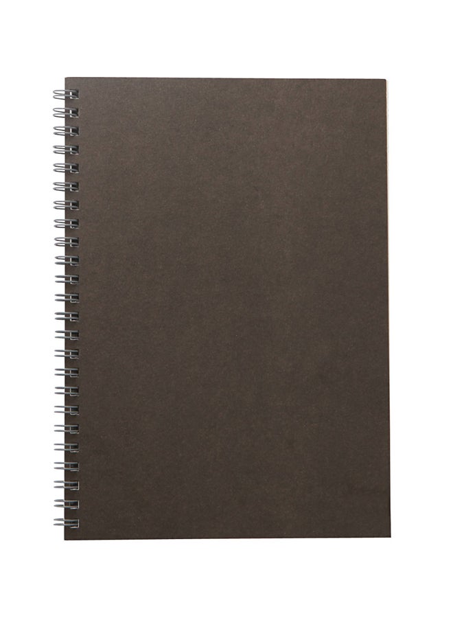 MUJI 5-Piece A5 Double Ring Notebook Set Brown - Image 1