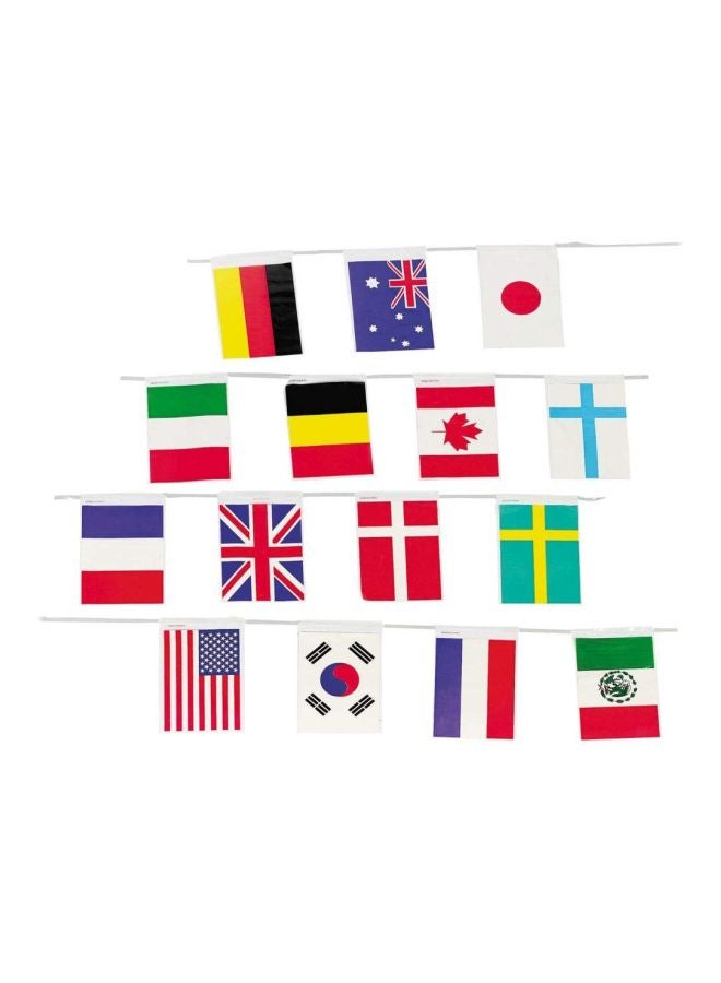 Fun Express 15-Piece International Flags Set Multicolour - Image 1