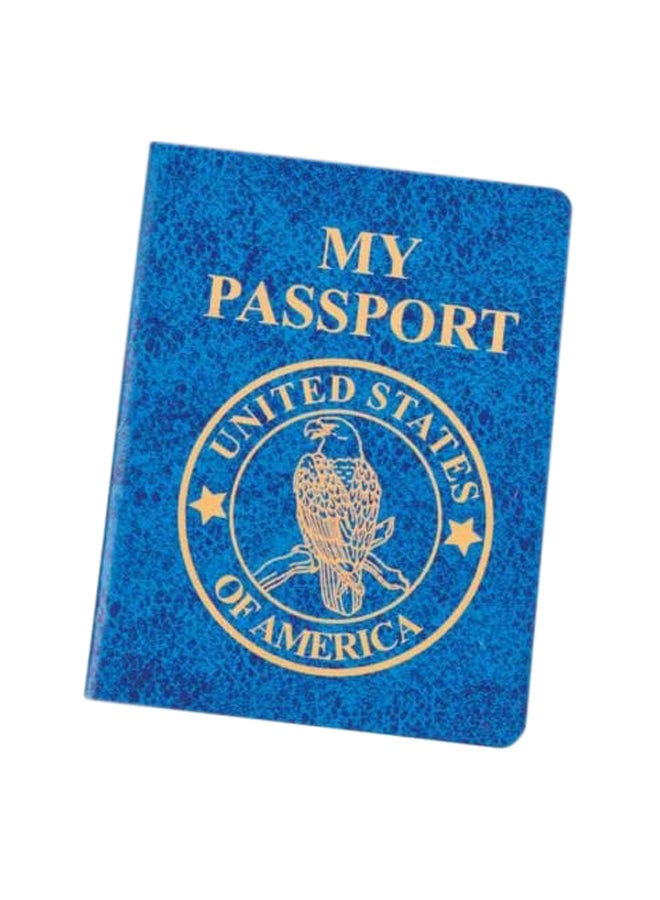 فن إكسبريس طقم دفاتر ملاحظات بطبعة كلمة "Passport" من 24 قطعة أزرقذهبي