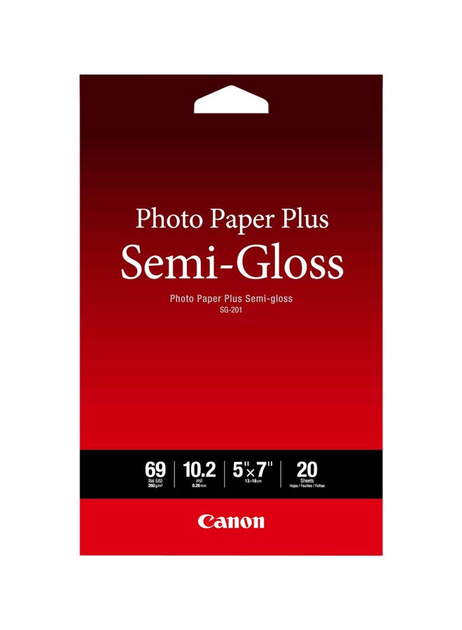 Canon 20-Sheets Semi-Gloss Plus Photo Paper