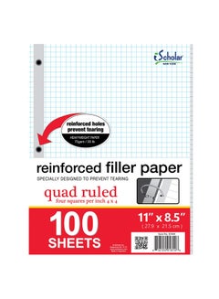 iScholar 100-Piece Reinforced Filler Paper Set  - Image 1