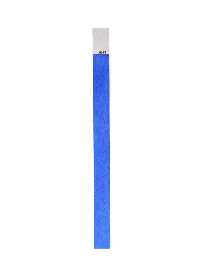 Beistle 100-Piece Tyvek Wristband Set Blue/Grey - Image 1