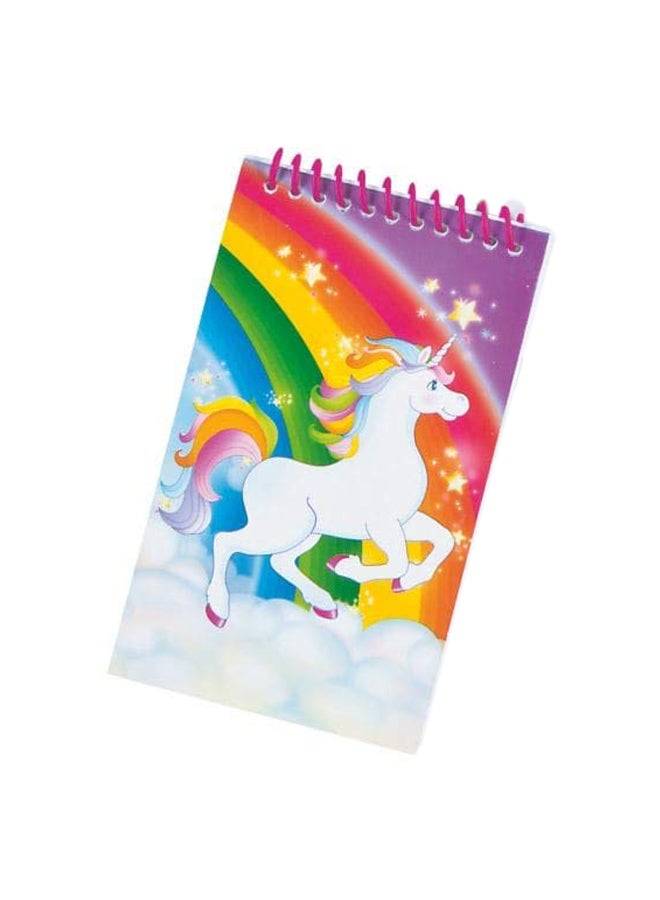 فن إكسبريس طقم مفكرات بسلك مكون من 12 قطعة أبيض/أزرق/أخضر