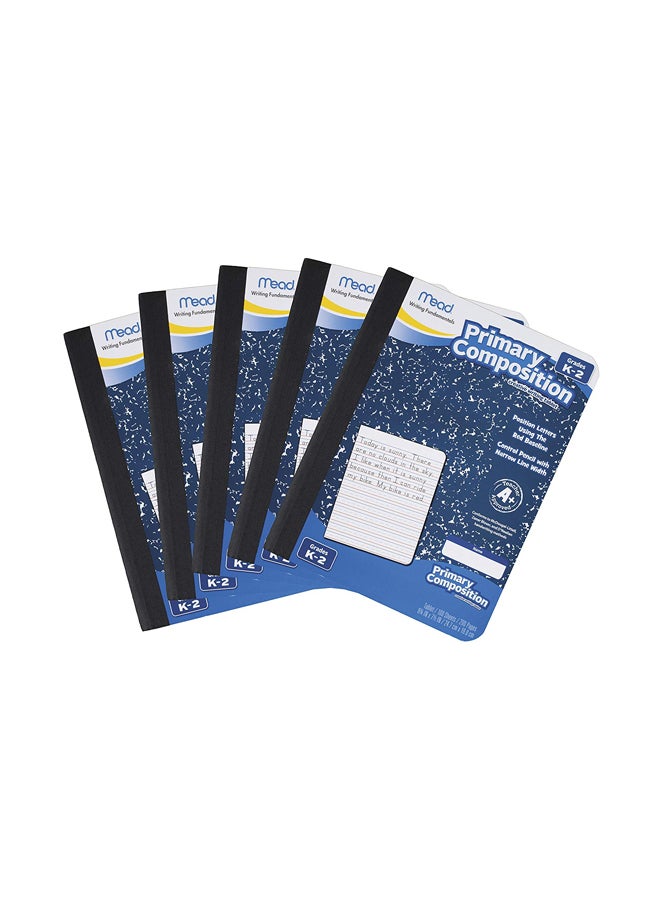 Mead - 5-Piece Composition Notebook Set White - Image 1